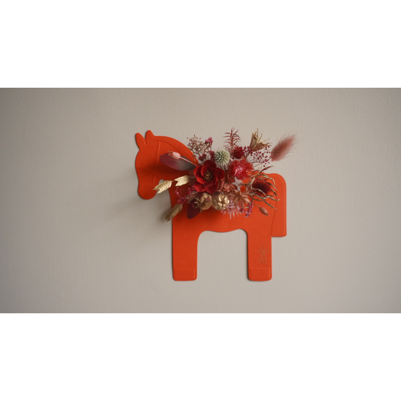 馬上添花-桃紅花款